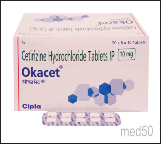 OKACET 10MG TAB (Cetirizine 10 mg)