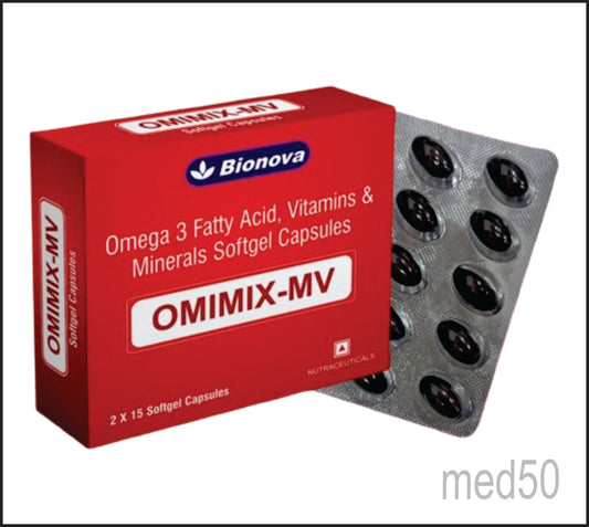 OMIMIX-MV  SOFTGEL (Omega 3 Fatty Acids, Vitamin & Minerals)