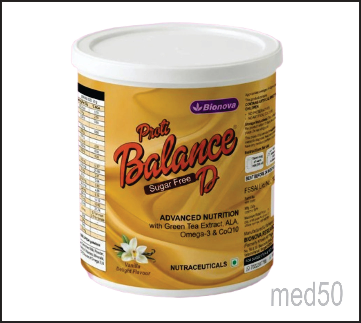 PROTI BALANCE D (VANILLA SUGAR FREE) 200 g (Protein, Vitamins & Minerals)