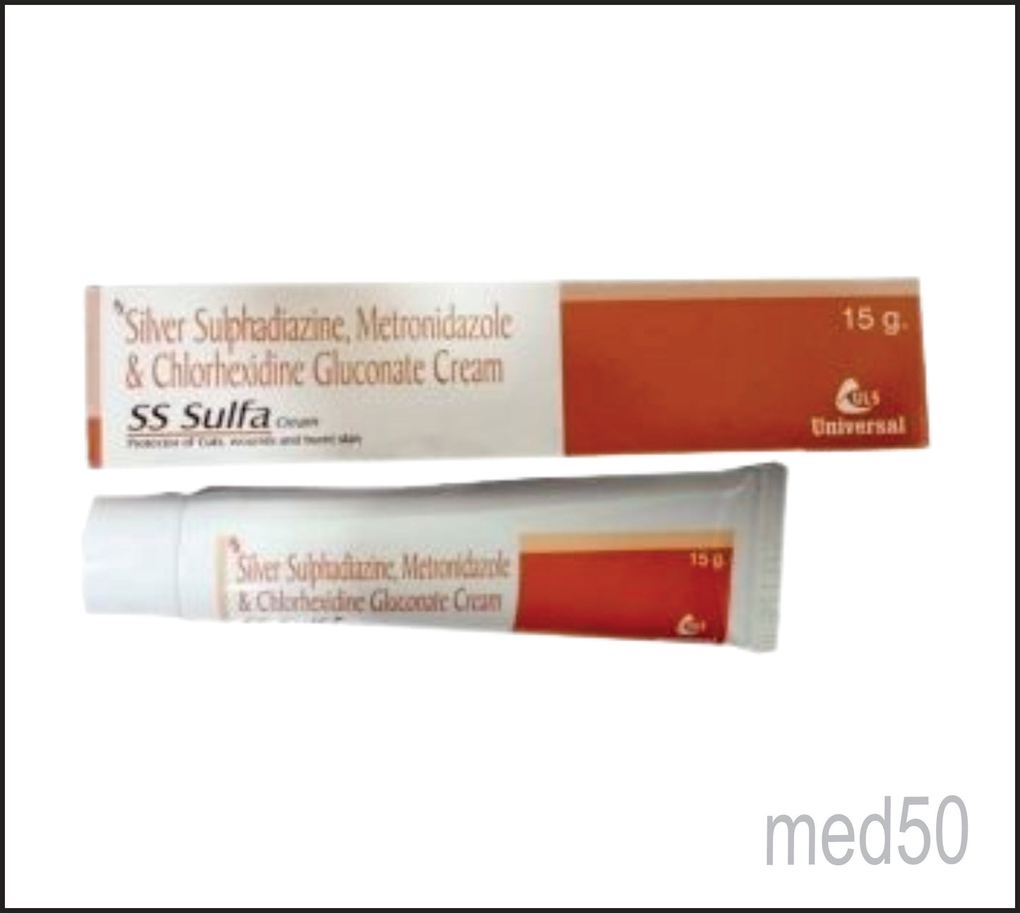 SS Sulfa Cream (Silver Sulfadiazine 1.0 %W/W+Metronidazole 1.0 %W/W+Chlorhexidine 0.2 %W/W)