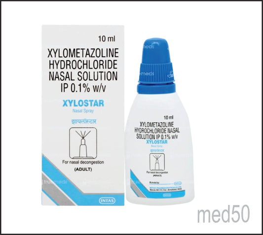 Xylostar 0.1% Nasal Drop (Xylometazoline Hydrochloride 0.1%)